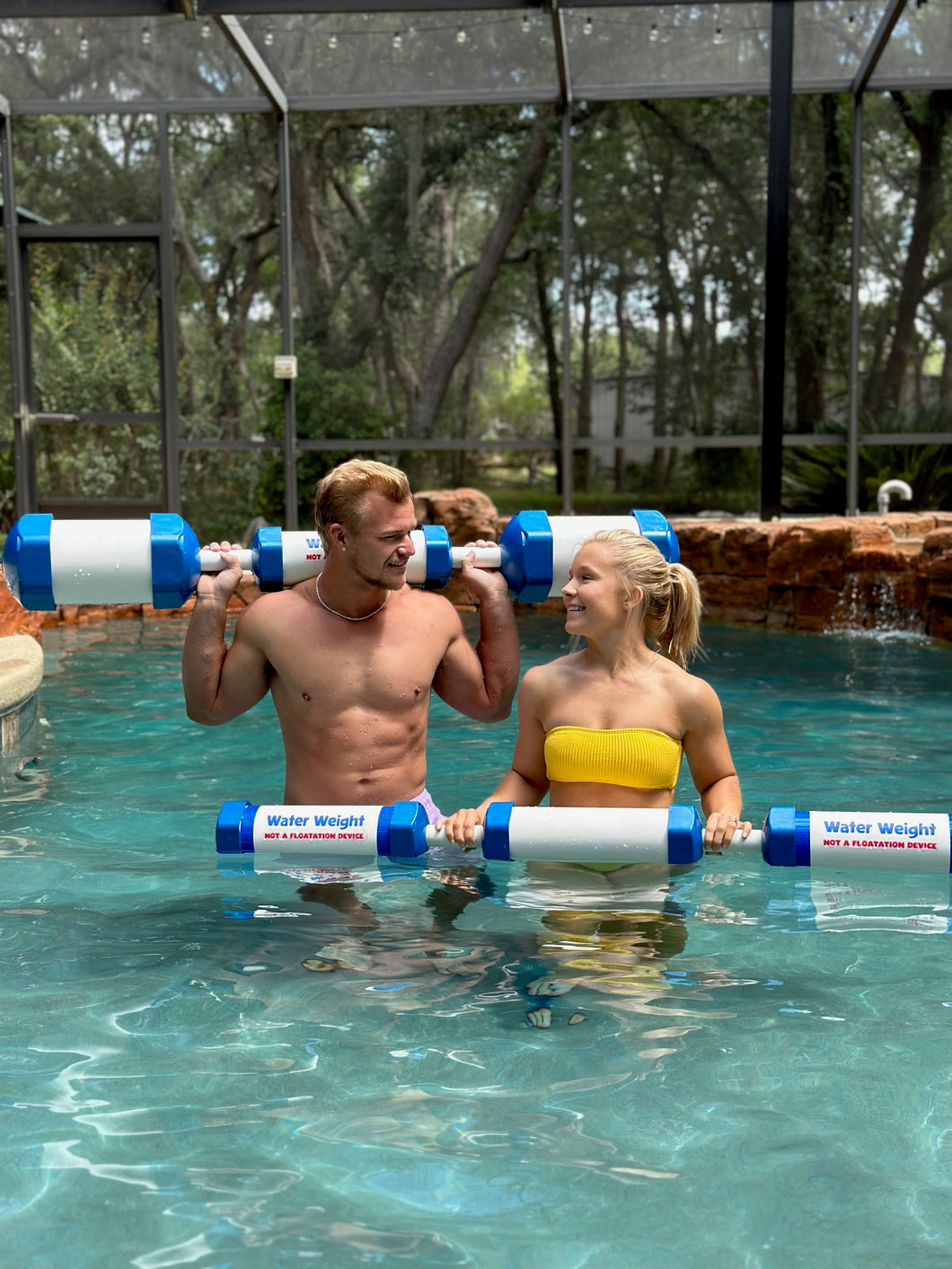 adjustable pool weights for aqua fitness pool exercise 